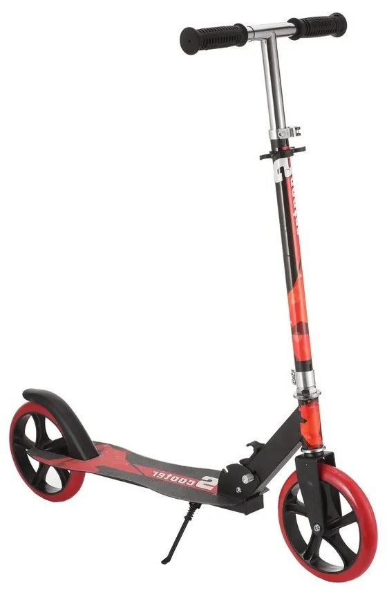 Trotineta copii si adolescenti NOVOKIDS™ Storm EVO PRO, Maxim 100 kg, Functie Super Brake, Maner reglabil pe inaltime, Diametru roata 200 mm, Rosu