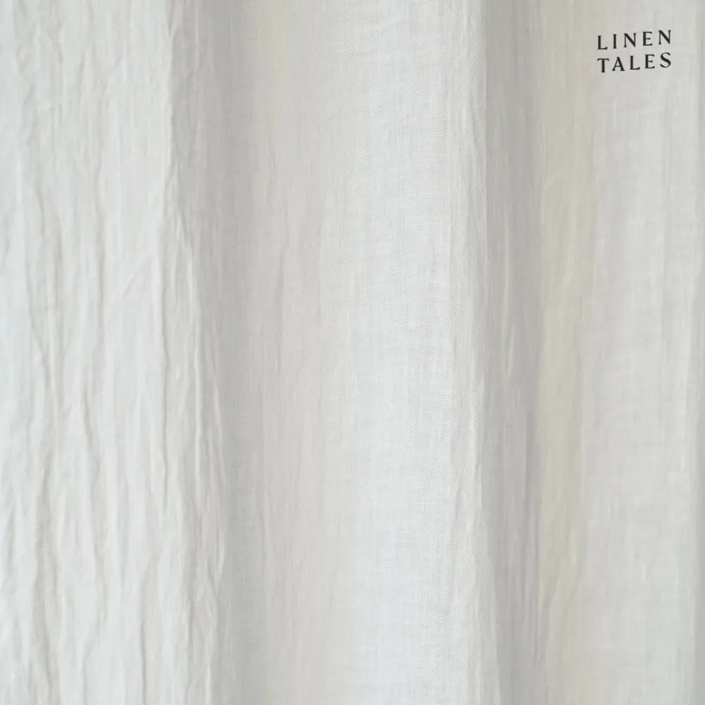 Perdea albă din in 130x300 cm White – Linen Tales