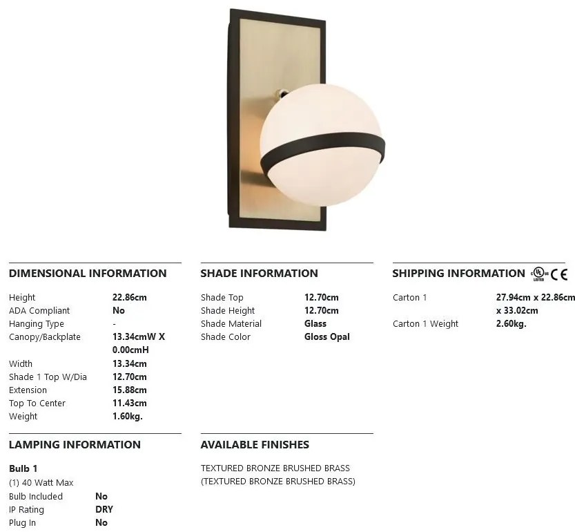 Aplica de perete design contemporan ACE