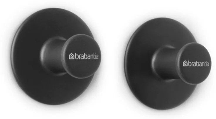 Set 2 agatatoare prosoape Brabantia ReNew 1003485, Kit de montare inclus, Pana la 2 kg, Gri inchis