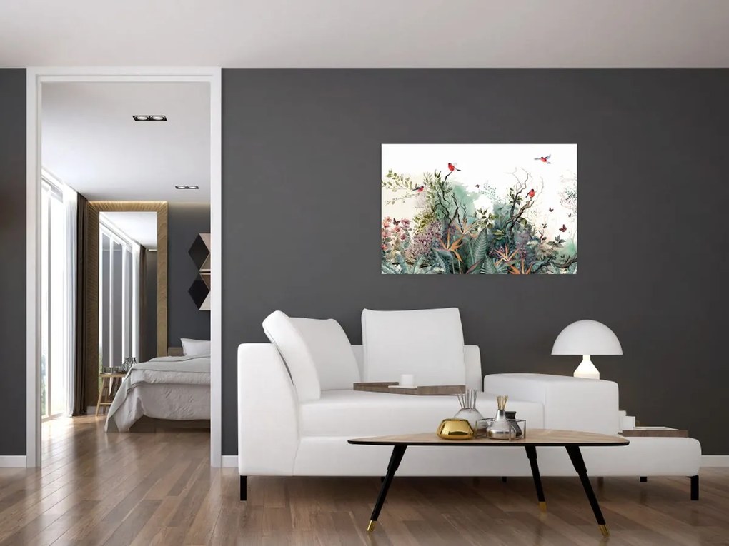 Tablou - Peisaj natural, acvariu (90x60 cm)