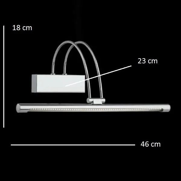 Aplica de perete LED Bow ap d46 crom
