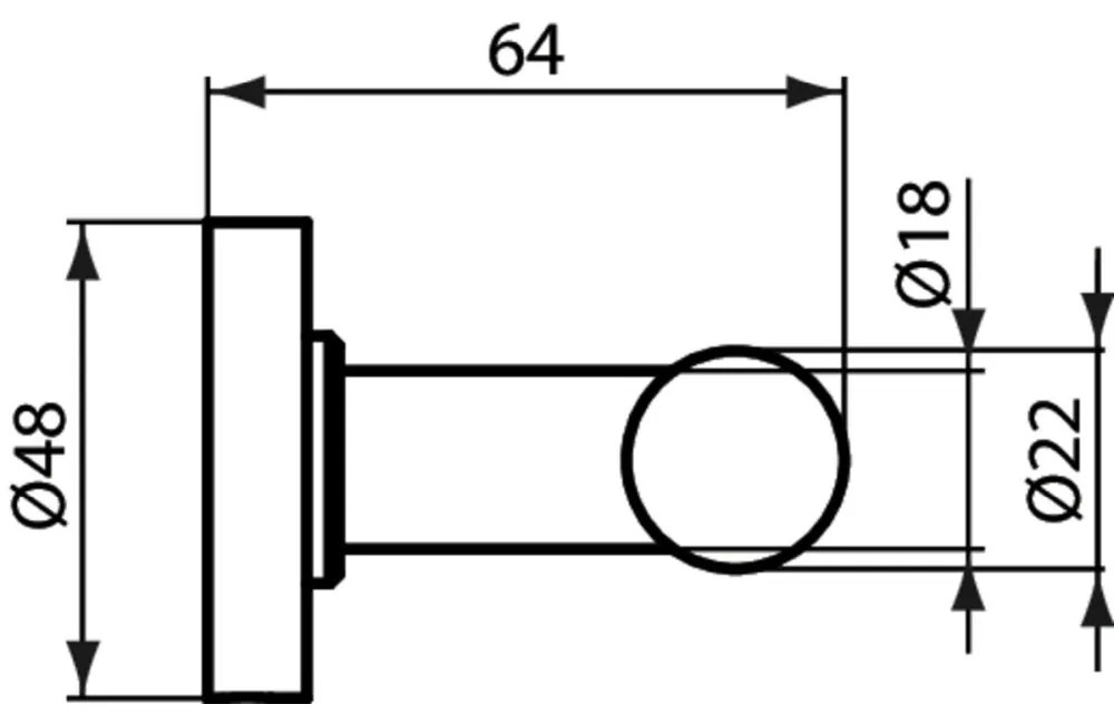 Cuier baie dublu Ideal Standard IOM crom lucios