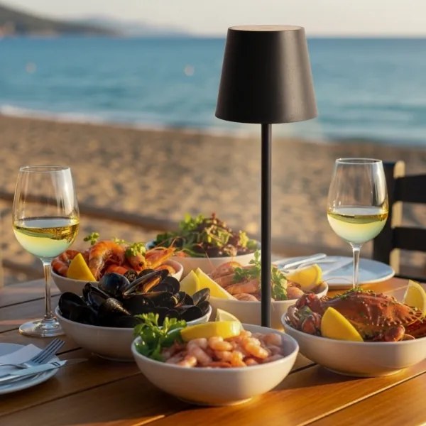 Lampă LED tactilă dimabilă de exterior Globo 58438G VANNIE LED/3W/3,7V IP44