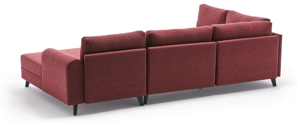 Canapea extensibilă de colț Belen - Claret Red