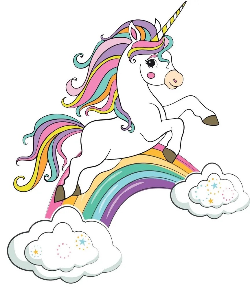 Autocolant 3D Unicorn magic, 14 x 20 cm