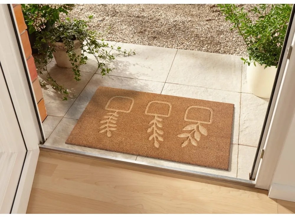 Covoraș de intrare din fibre de cocos 75x45 cm Flowerpot - Hanse Home