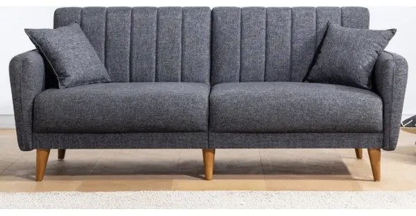 Canapea extensibilă KITO, 2 locuri, gri închis