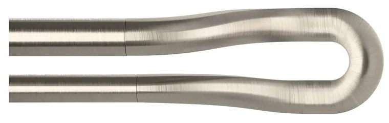 Galerie de perdea 107 - 305 cm extensibilă/dublă din oțel inoxidabil Midnight – Umbra