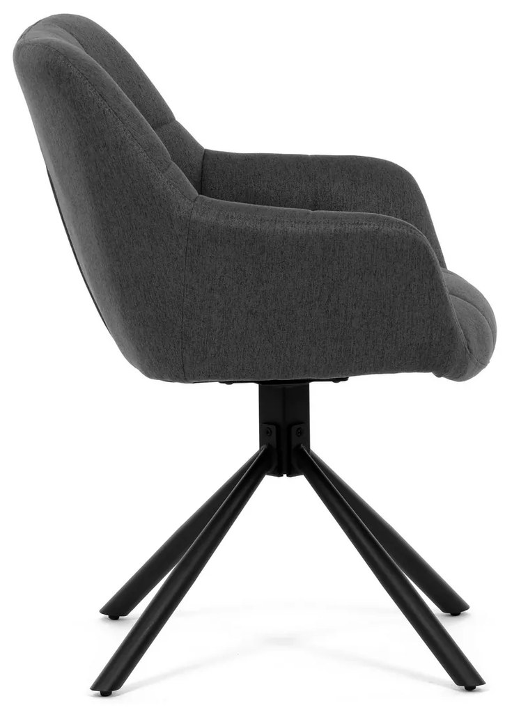 Set de scaune de sufragerie cu mecanism deîntoarcere HC-532 GREY2, 2 buc.