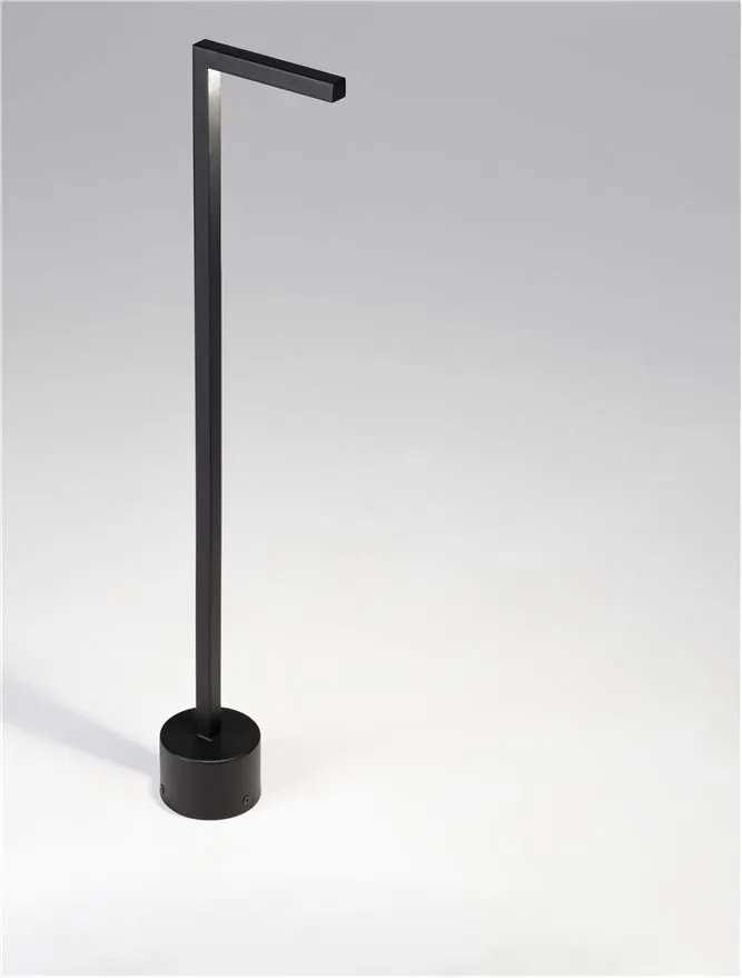 Stalp LED iluminat exterior modern IP65 PIPE H-65,5cm negru