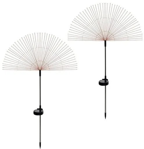 Lampa solara pentru gradina, Gardlov, model papadie, 150 LED-uri, set 2 buc, 94x28 cm