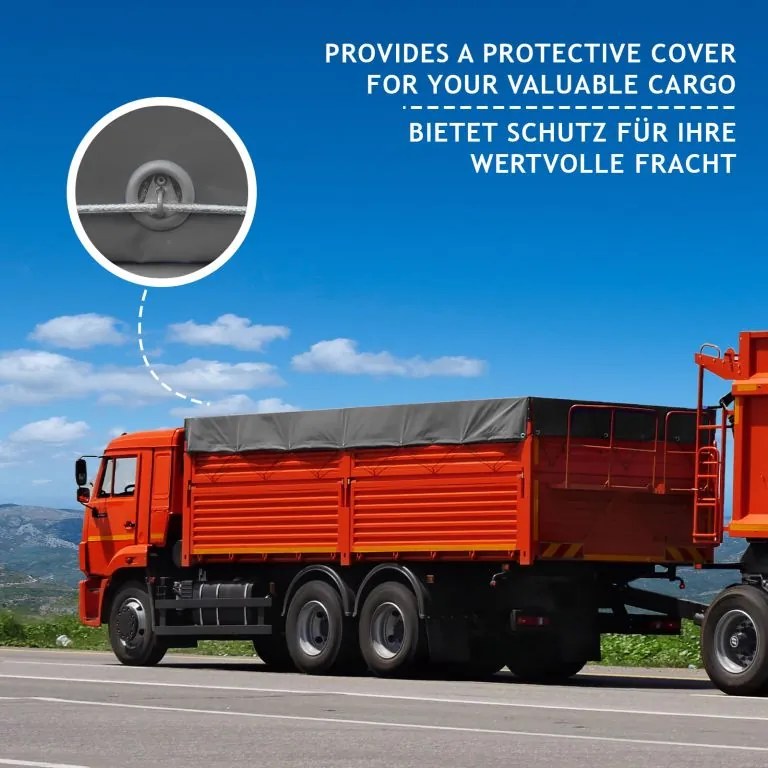 JAGO Prelata 650 g/m², ochiuri de aluminiu, antracit, 3 x 5