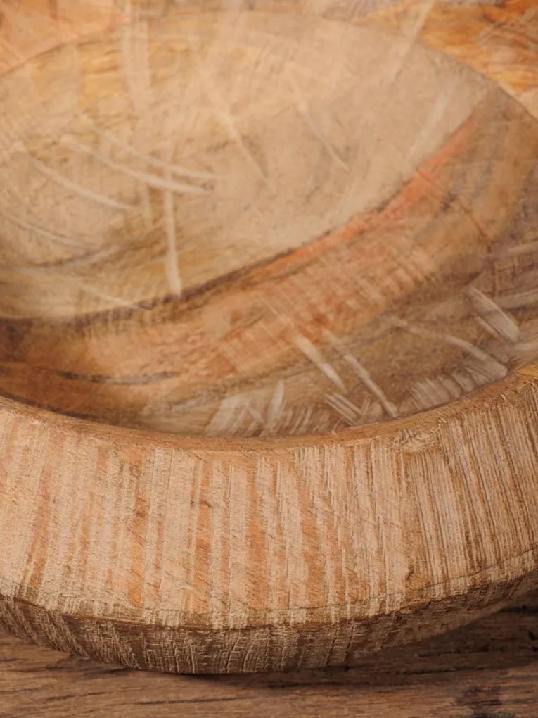 Bol din lemn de mango, 23 cm, Rustic