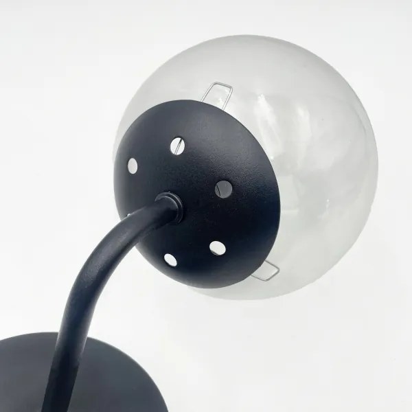 Brilagi - Lampă de perete MALIVA 1xE14/15W/230V negru/transparent