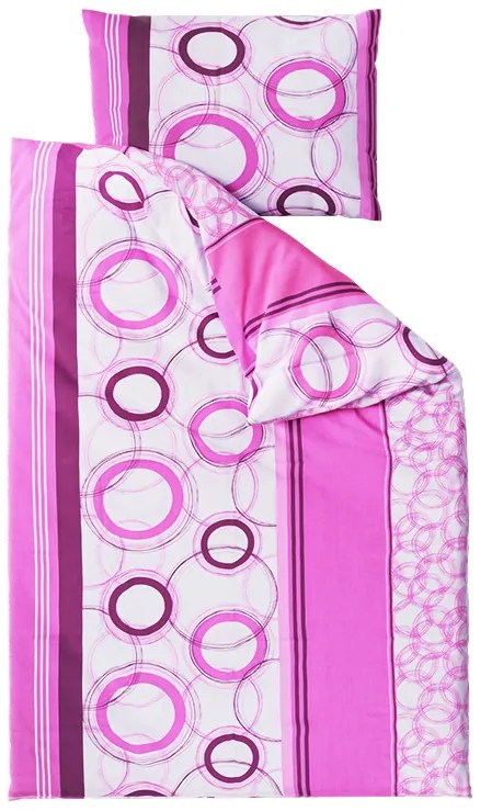 Lenjerie de pat din bumbac KATIE roz Dimensiune lenjerie de pat: 70 x 90 cm | 140 x 200 cm