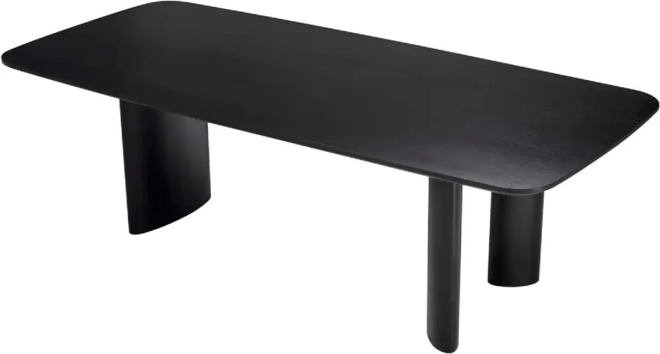 Masa dining moderna design LUX Harmonie S negru 241x109cm