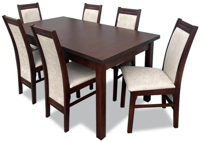 Set sufragerie Folsur (nuc închis + crem). 1091968