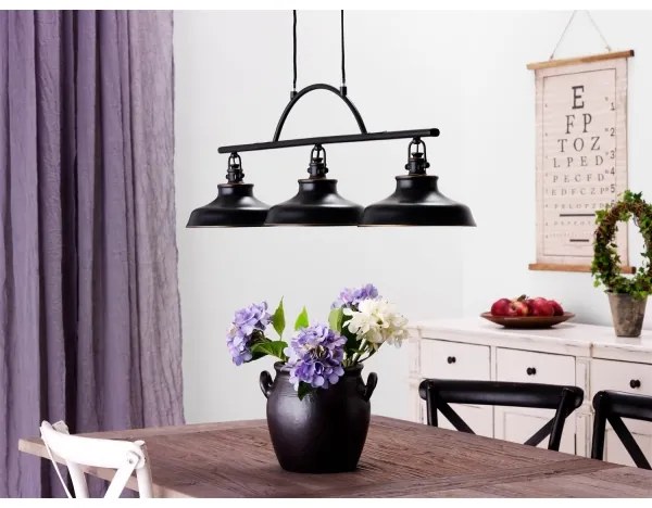 Cottex T9093A - Lustră suspendată pe cablu NEW HAVEN, 3x E14/40W/230V