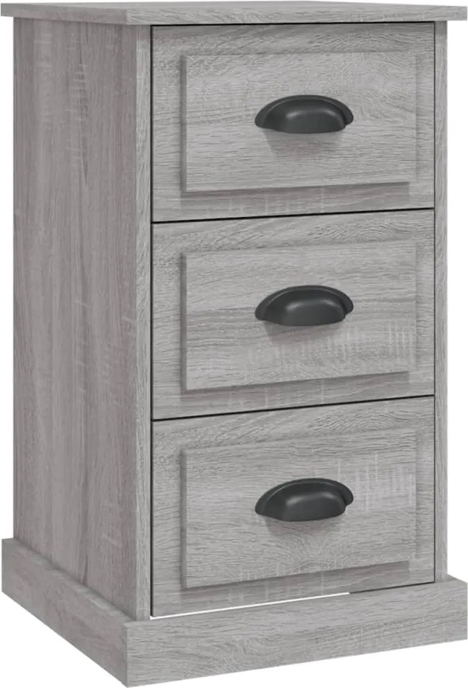 vidaXL Noptieră, sonoma gri, 39x39x67 cm, lemn prelucrat