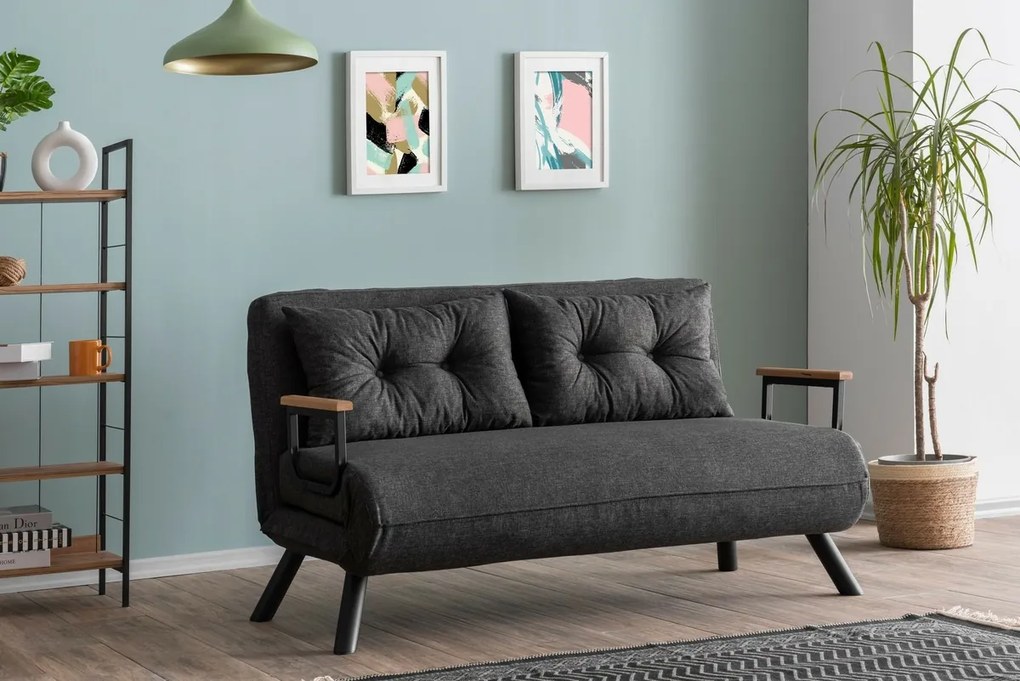 Canapea extensibilă Sando 2 Dark Grey