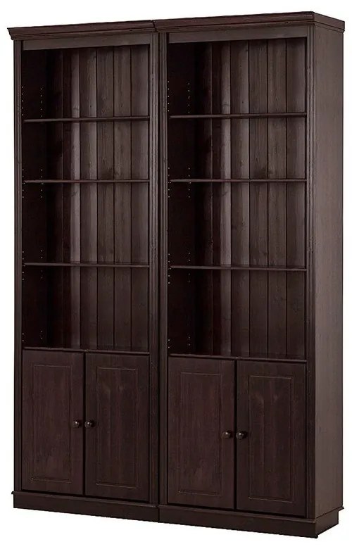 Bibliotecă maro din lemn de pin 148x223 cm Anita – Støraa