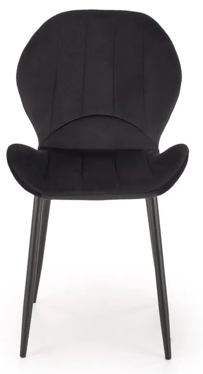 Scaun K538 velvet negru H85 cm