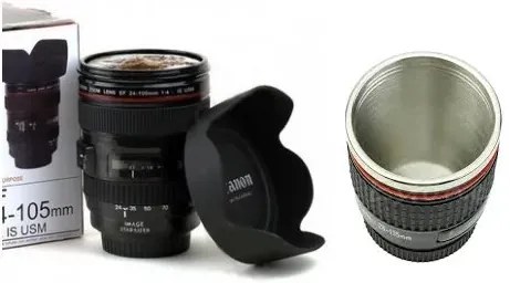 Zaparkorun Caniam - cană termică în formă de obiectiv, inclusiv o pungă de transport