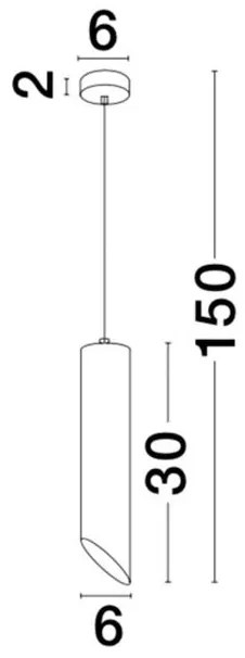 Pendul design modern Pero alb NVL-9184375