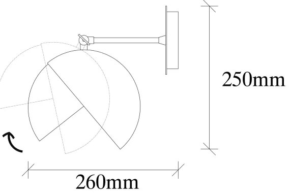 Spot de perete BERCESTE 1xE27/40W/230V