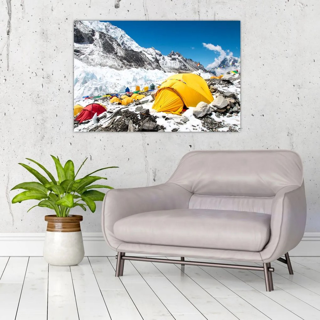 Tablou - Camping la munte (90x60 cm)