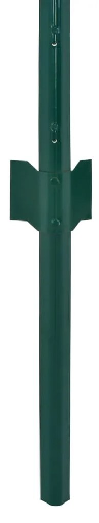 Gard din plasa de sarma cu stalpi, verde, 25 x 1,5 m, otel 1, 1.5 m, 25 m, 13 mm