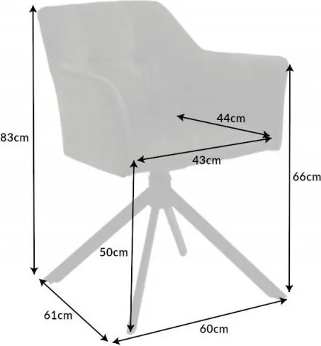 Set de 2 scaune pivotante Loft, verde