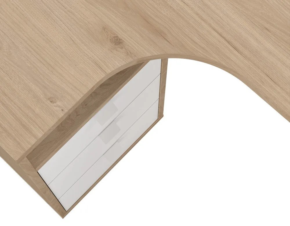 Birou cu blat cu aspect de lemn de stejar 100x150 cm Sign – Tvilum