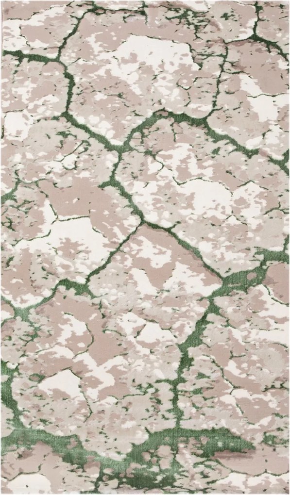 Covor Modern Living, Dormitor Dreptunghiular Milano 0595B Verde (Alege dimensiunea: 100 x 200)