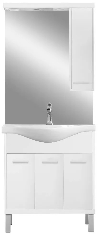 Mobilier complet de baie Nerva 75 alb