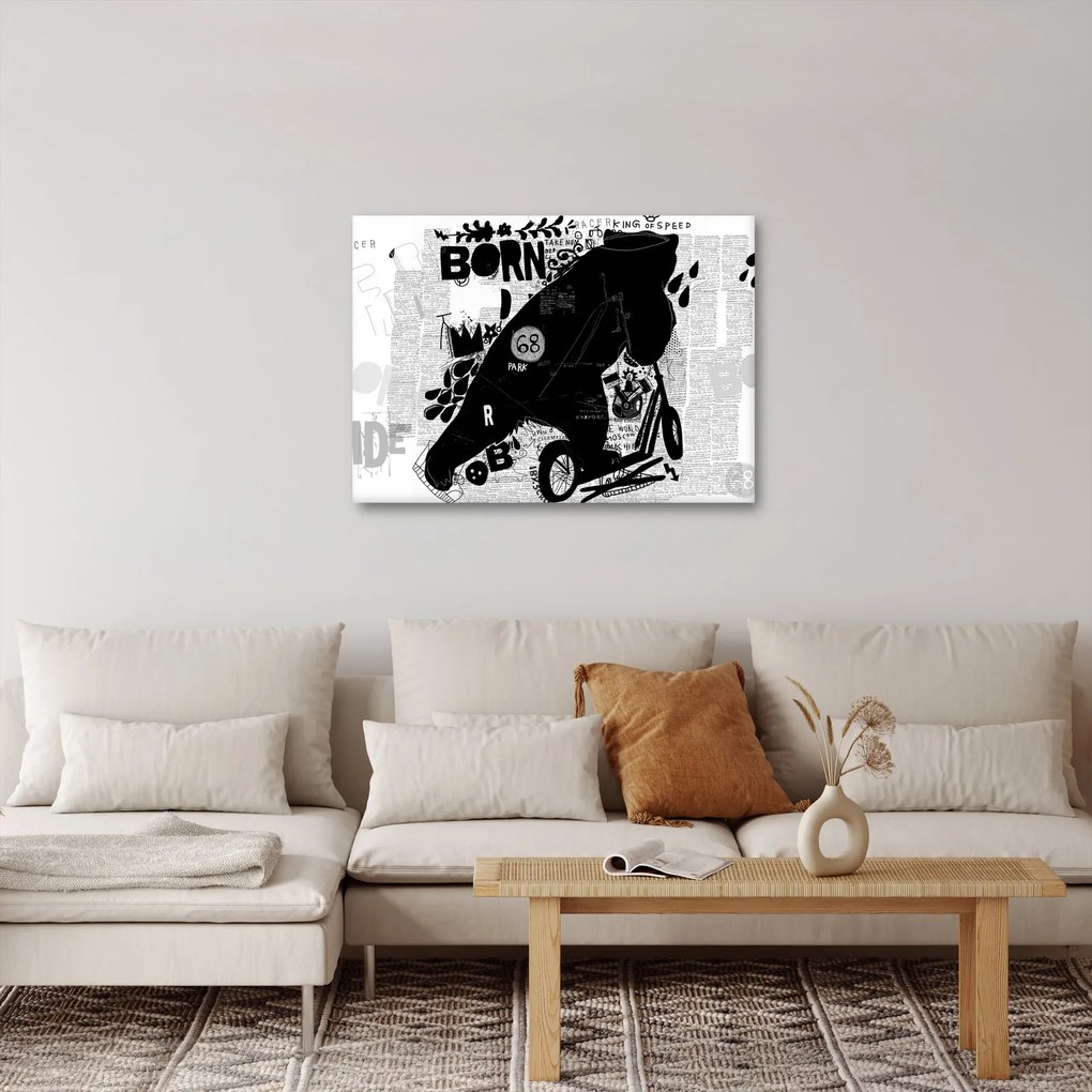 Tablou - Născut să călătorească (70x50 cm)