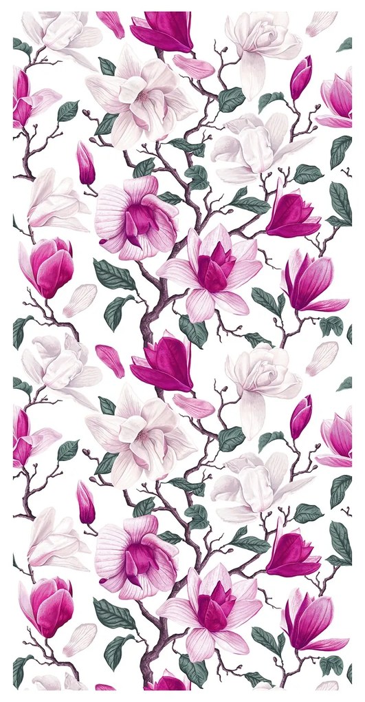 Tapet - Magnolii roz