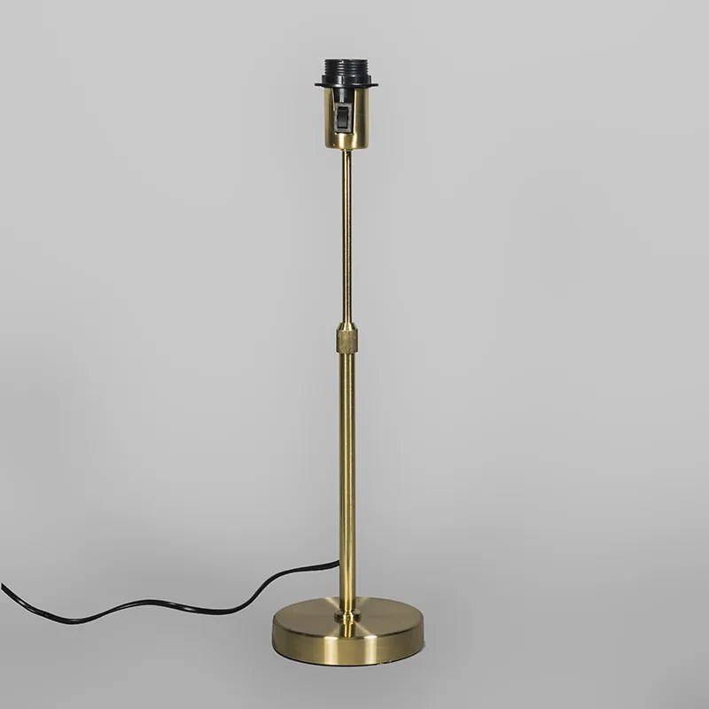 Lampă de masă auriu/alamă cu abajur negru 25 cm reglabilă - Parte