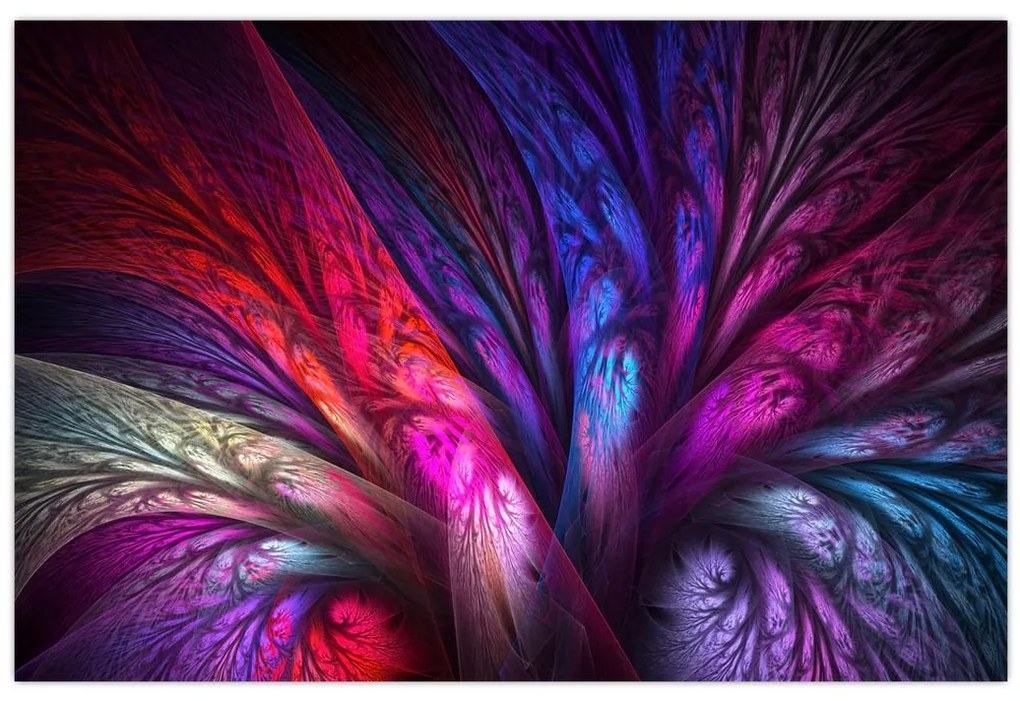 Tabloul abstract cu copacul (90x60 cm)