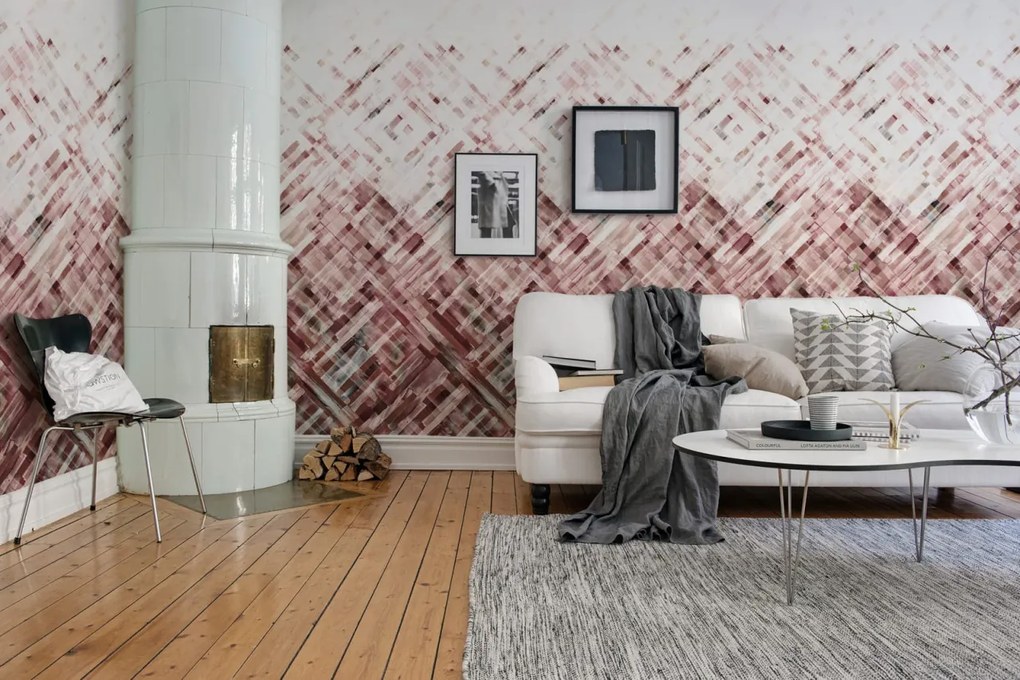 Tapet Dream Weaver, Burgundy, Rebel Walls