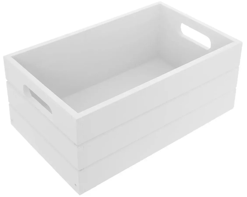 Cutie din lemn Orion , albă, 36 x 26 x 15 cm, L