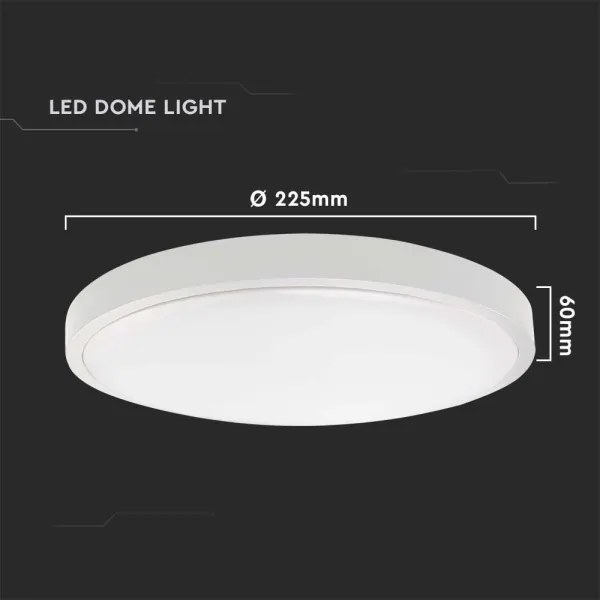Plafonieră LED de exterior cu senzor LED/18W/230V 3000K IP44 alb