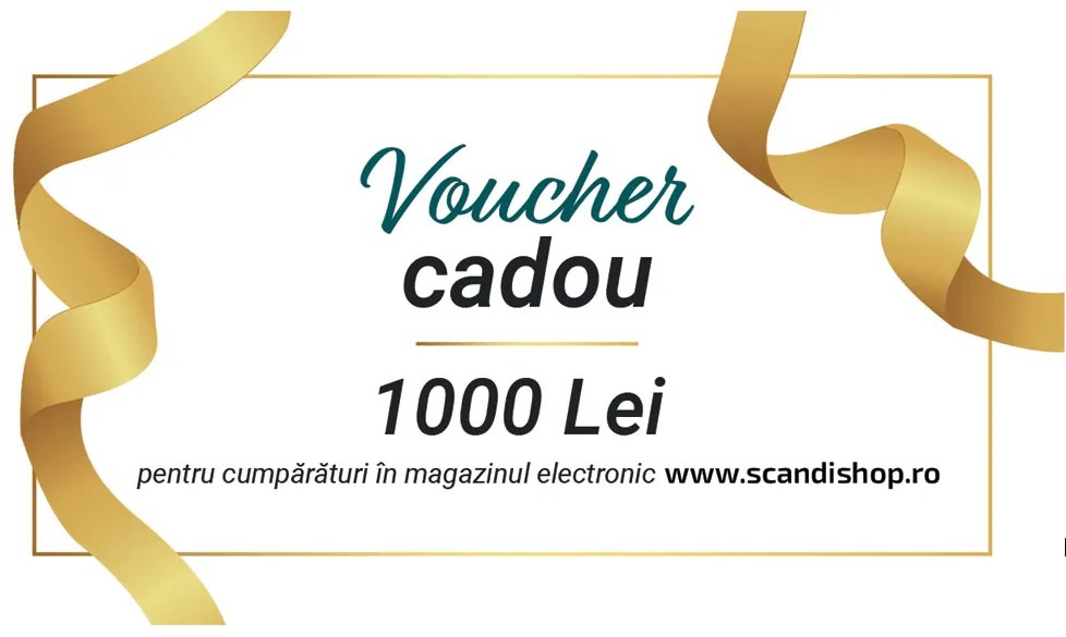 Voucher cadou pentru 1 000 Lei Formular cupon: Electronic