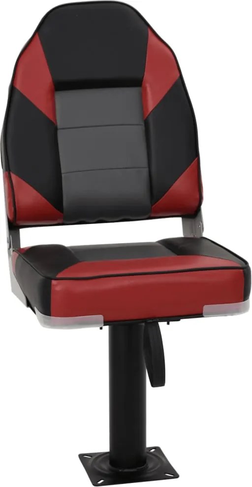 vidaXL Set cu scaun pentru barcă, pliabil, 2 piese, spătar înalt