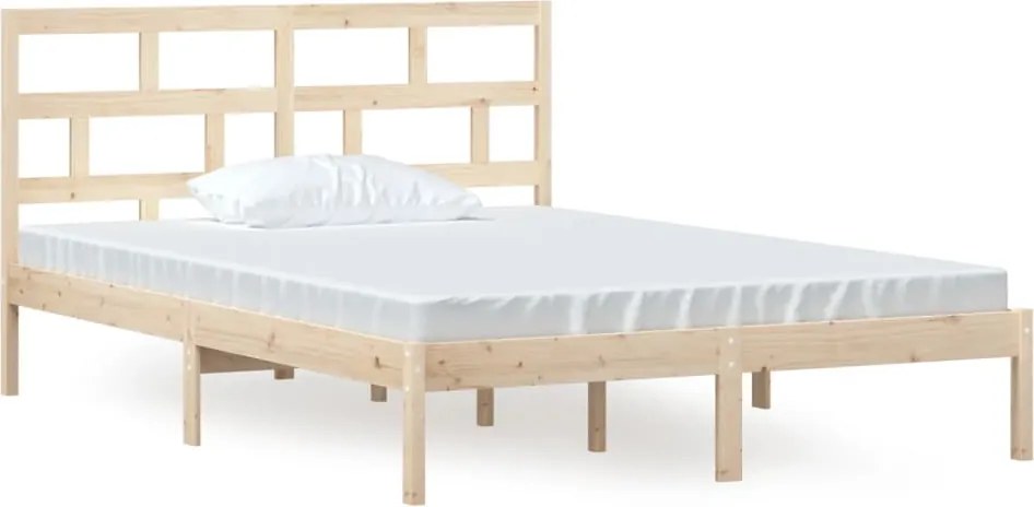 vidaXL Cadru de pat, 140x200 cm, lemn masiv de pin