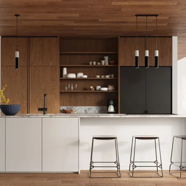 Sollux SL.0651 - Lustr BORGIO 2xGU10/40W/230V beton/metal negru