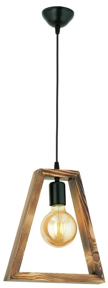 Lustră din lemn de carpen Geometrik Triangle