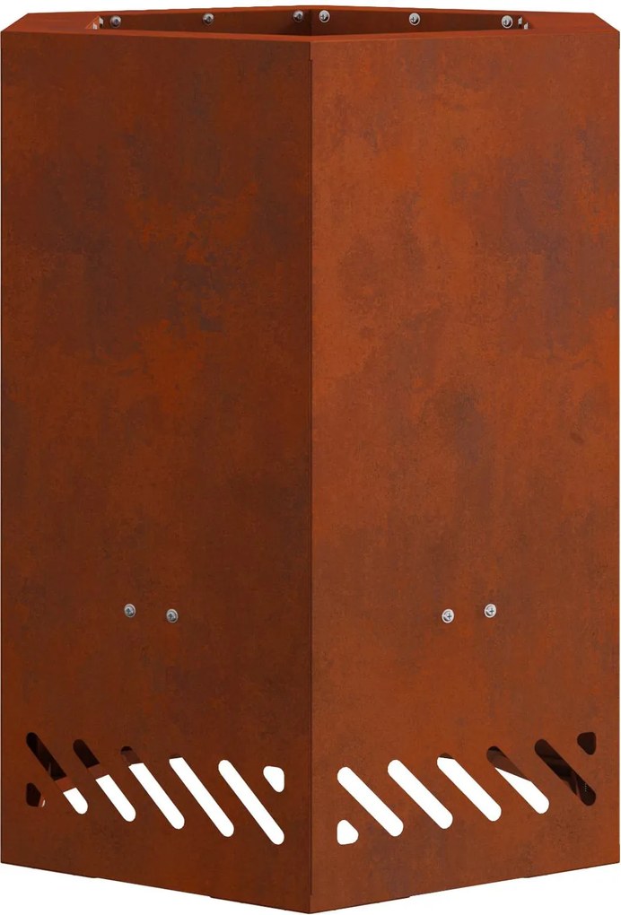 vidaXL Focar Fără Fum Maro 38 x 38 x 51 cm