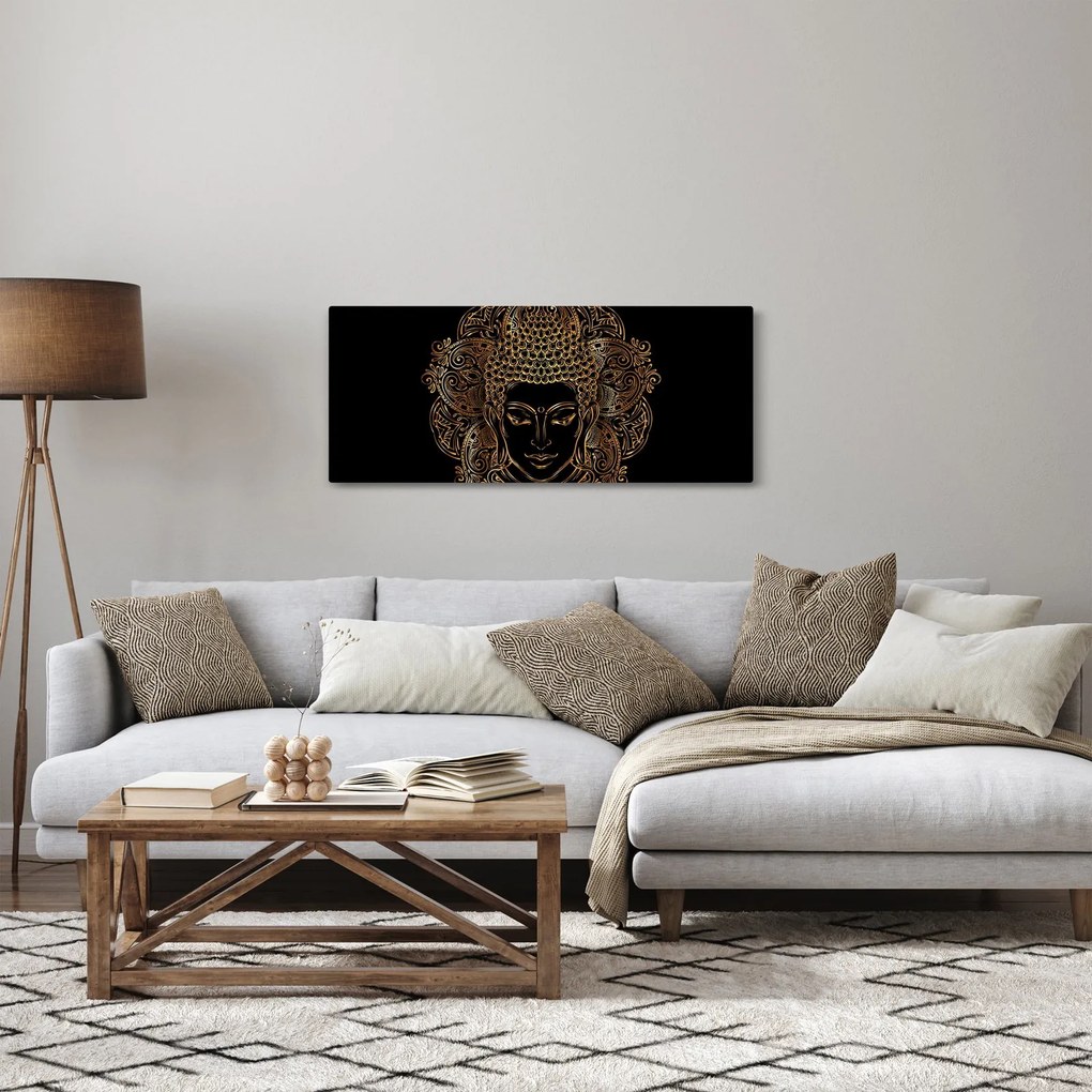 Tablou - Buddha auriu (120x50 cm)